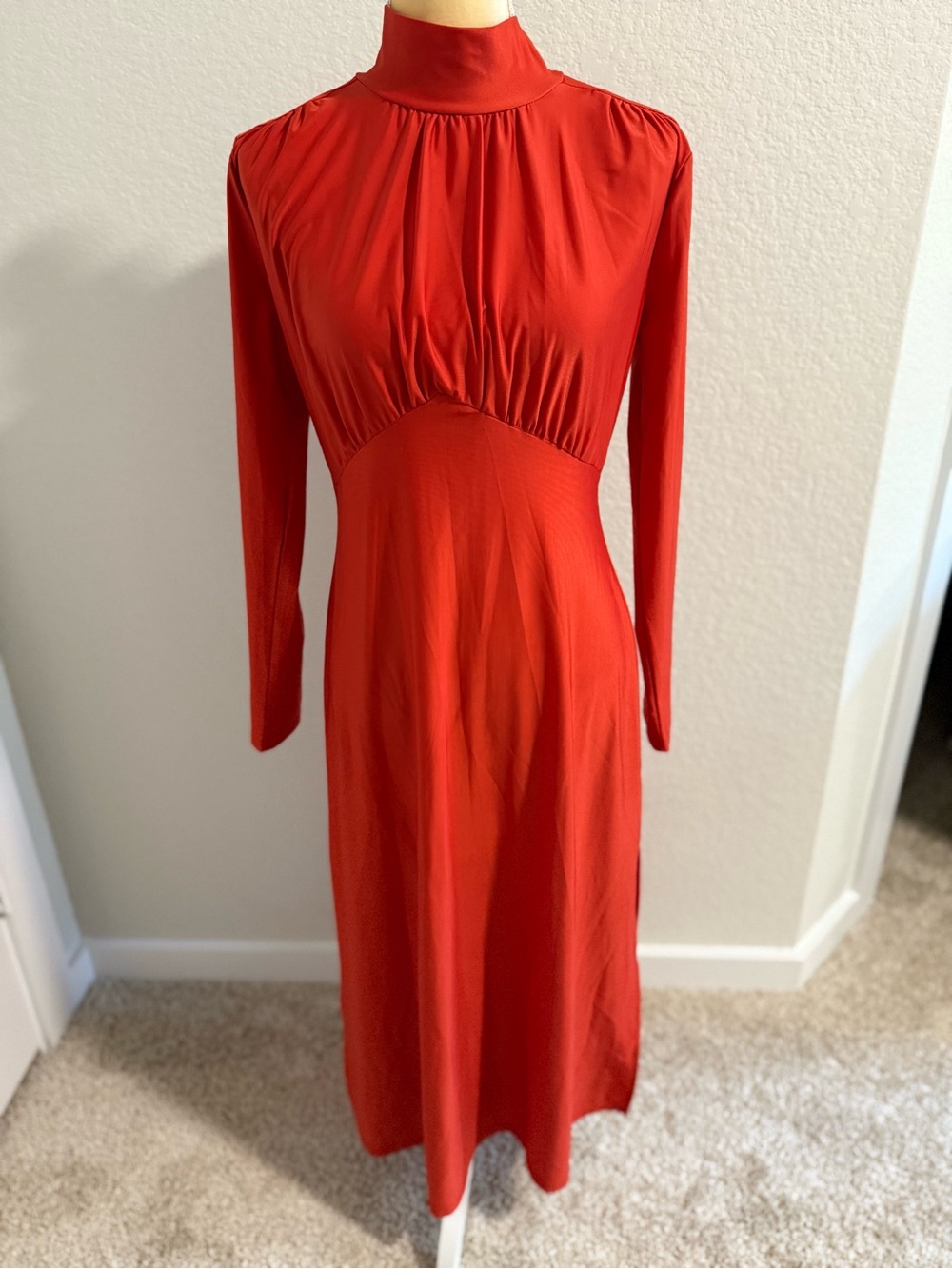 Melloday Elegant High-Neck Long Sleeve Dress NWOT - Picture 1 of 9